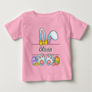 Olivia Easter Bunny Baby T-Shirt