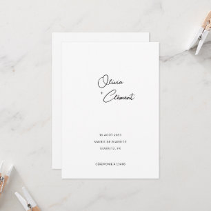 Olivia Minimalist + Elegant Share your wedding Invitation