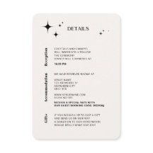 OLIVIA Modern Ivory Celestial Enclosure Card