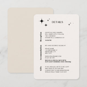 OLIVIA Modern Ivory Celestial Enclosure Card