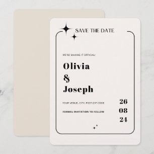 OLIVIA Modern Ivory Celestial Enregistrer la carte