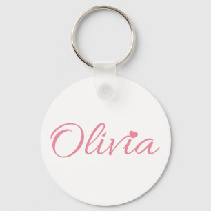 Olivia name keychain