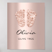 Olivia Name Meaning New Baby Feet Rose Gift