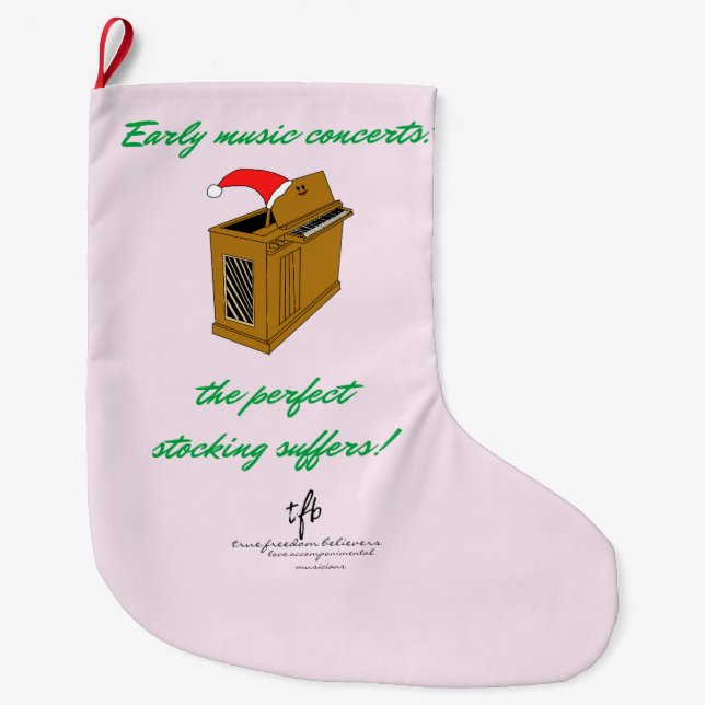 Olivia Organ Christmas Stocking (Front)