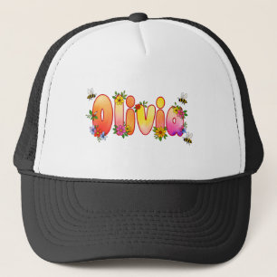 Olivia - personalised hats for her