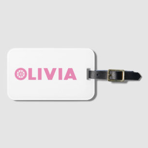 Olivia Petrol Head Luggage Tag