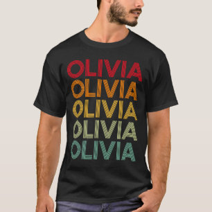 Olivia Retro Name Humour Nickname T-Shirt