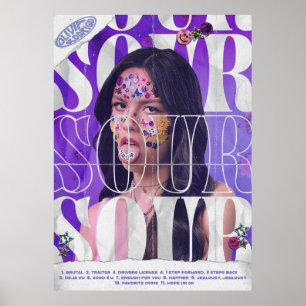 Olivia Rodrigo Sour Album Poster