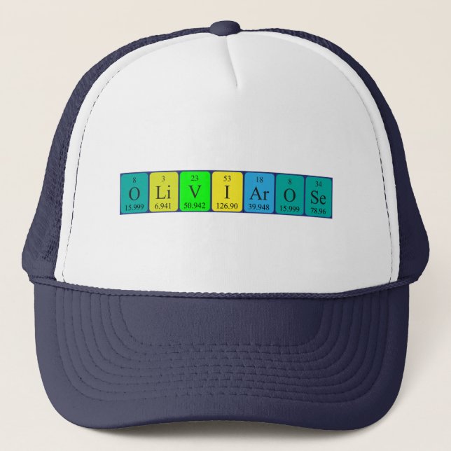Olivia-Rose periodic table name hat (Front)