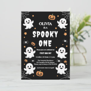 Olivia’s Spooky First Birthday Party Invitation