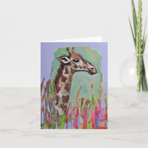Olivia the GIraffe Card
