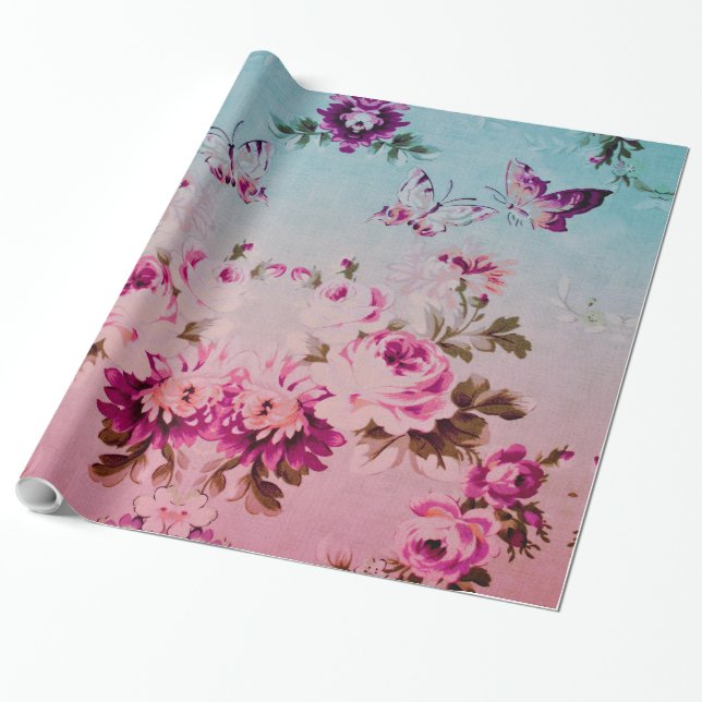 Olivia's Romantic Afternoon Wrapping Paper (Unrolled)