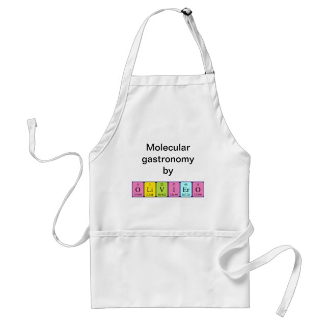 Oliviero periodic table name apron (Front)