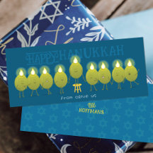 Oliviers de Hanoukka Menorah | Carte de groupe ble
