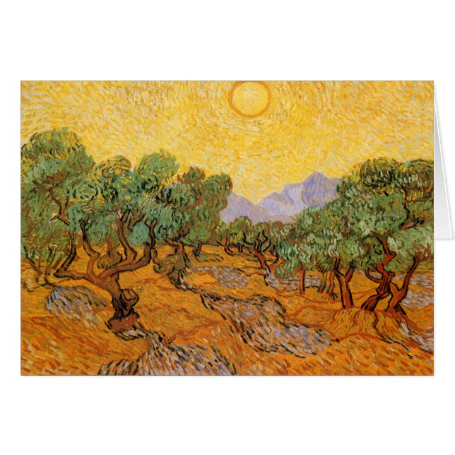 Oliviers, Vincent Van Gogh (Devant horizontal)