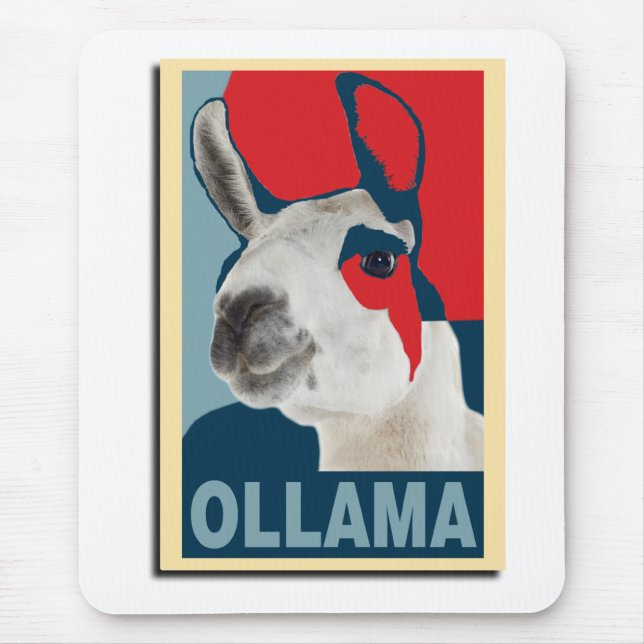 Ollama Obama - Mousepad (Front)