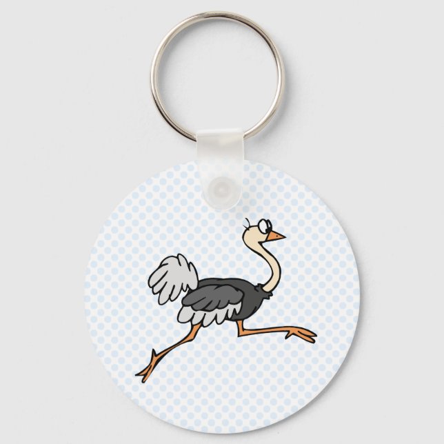 Ollie Ostrich Keychain (Front)