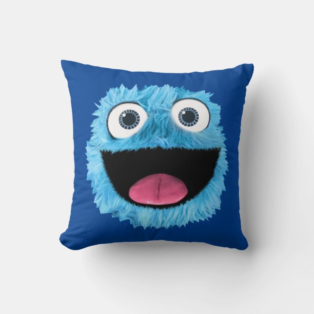 "Ollie & Squirt" Two Sided Fluffy Friends Pillow (Front)