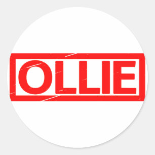 Ollie Stamp Classic Round Sticker
