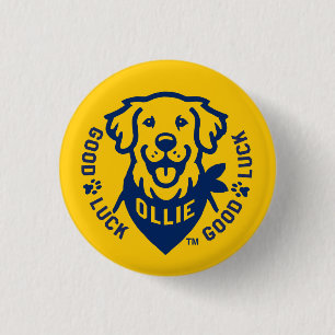Ollie the Lucky Dog Button Pin