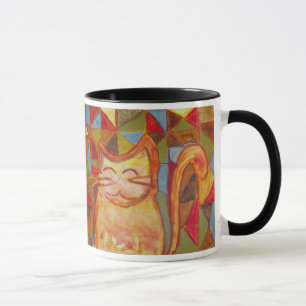 Ollie the Orange Patchwork Cat Mug
