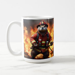 Ollie The Otter Fire Fighter,  Coffee Mug