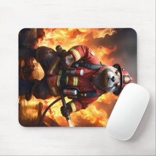 Ollie The Otter Fire Fighter,  Mouse Pad