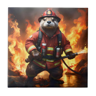 Ollie The Otter Fire Fighter, Tile