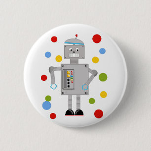 Ollie The Robot 2 Inch Round Button