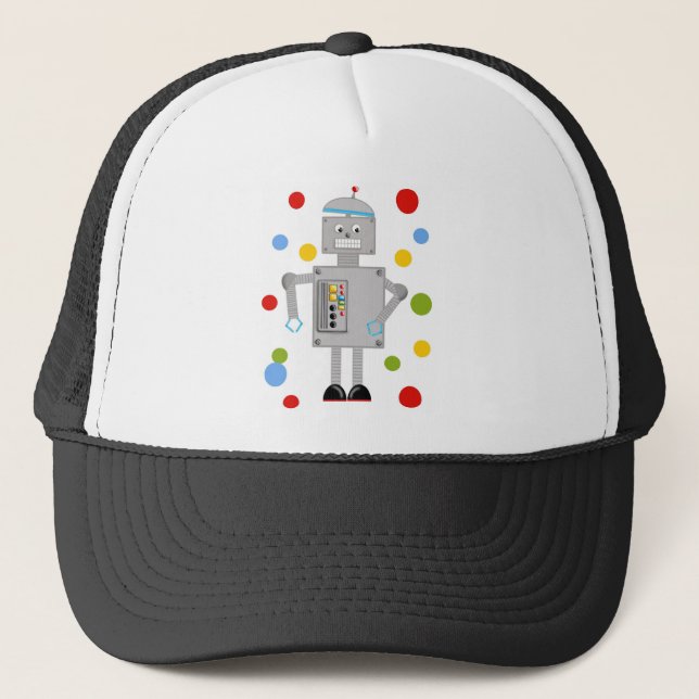 Ollie The Robot Trucker Hat (Front)