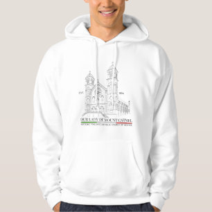 OLMC Line Logo Men's Pullover Hoodie White