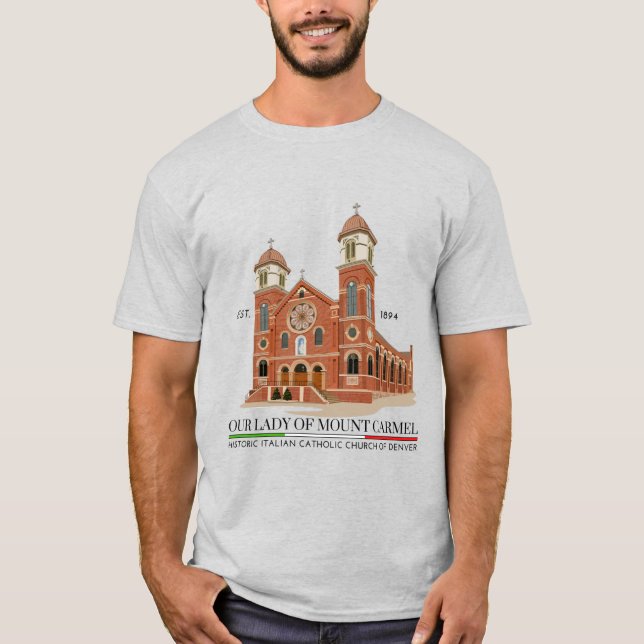 OLMC Logo Men's T-Shirt Ash (Front)