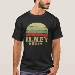 OLNEY MARYLAND Vintage Retro Sunset T-Shirt
