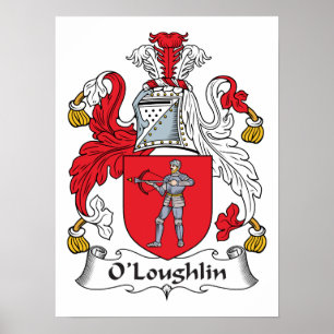 O'Loughlin Family Crest Poster
