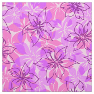 Olowalu Hibiscus Hawaiian Camo Aloha Shirt Print Fabric