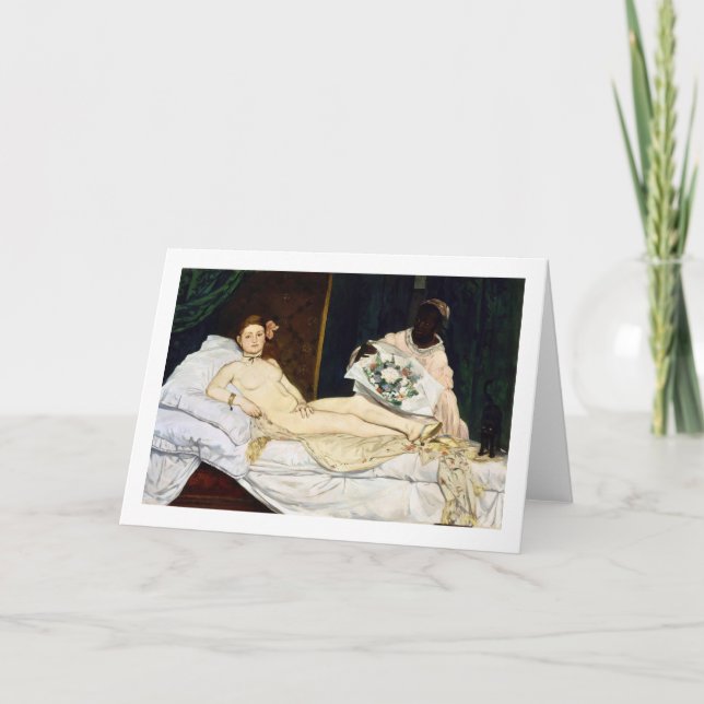 Olympia, Edouard Manet, 1863 Card (Front)