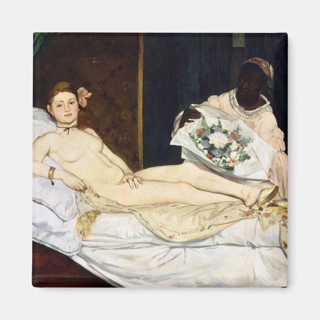 Olympia, Edouard Manet, 1863 Magnet (Front)