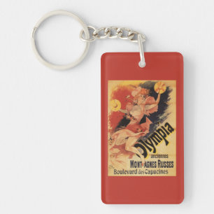 Olympia Nightclub Girl Crashing Cymbals Keychain