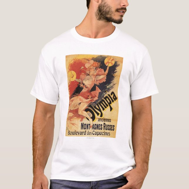 Olympia Nightclub Girl Crashing Cymbals T-Shirt (Front)