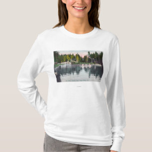 Olympia Park View of the Pond, Rowboat Scene T-Shirt