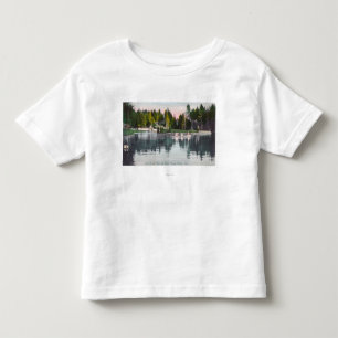 Olympia Park View of the Pond, Rowboat Scene Toddler T-shirt