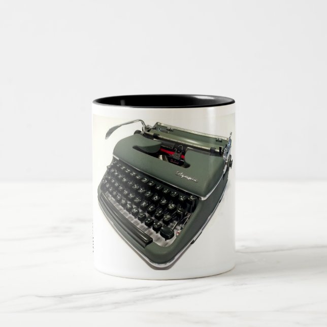 Olympia SM3 typewriter Two-Tone Coffee Mug (Center)