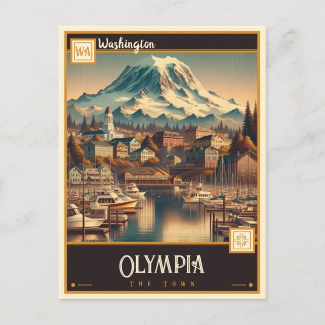 Olympia, Washington| Carte postale Vintage (Devant)