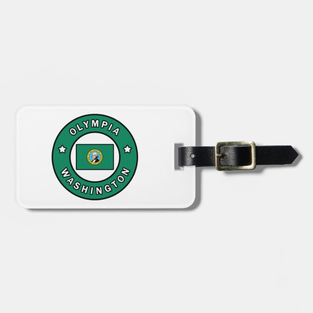 Olympia Washington Luggage Tag (Front Horizontal)