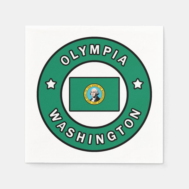 Olympia Washington Napkin (Front)