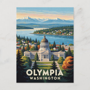Olympia Washington Pacific Northwest Scene Postcard
