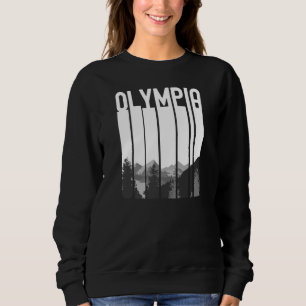 Olympia Washington Retro Wa City Vacation Outdoors Sweatshirt