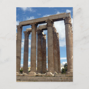 olympian zeus columns postcard