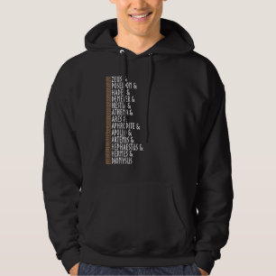 Olympians Ancient Greek Gods Greek Life Greek Myth Hoodie