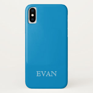 OLYMPIC BLUE Solid Background iPhone X Case
